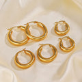 Créoles plaquées or 18K femme