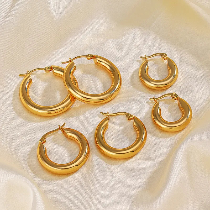 Créoles plaquées or 18K femme