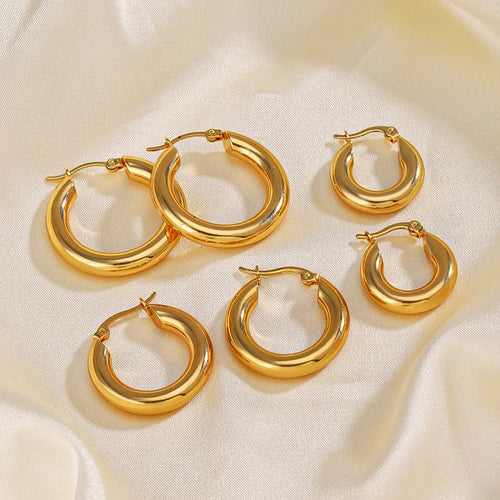 Créoles plaquées or 18K femme