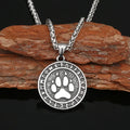 Collier pendentif griffe acier inoxydable homme