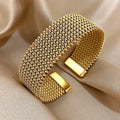 Bracelet fil torsadé acier inoxydable