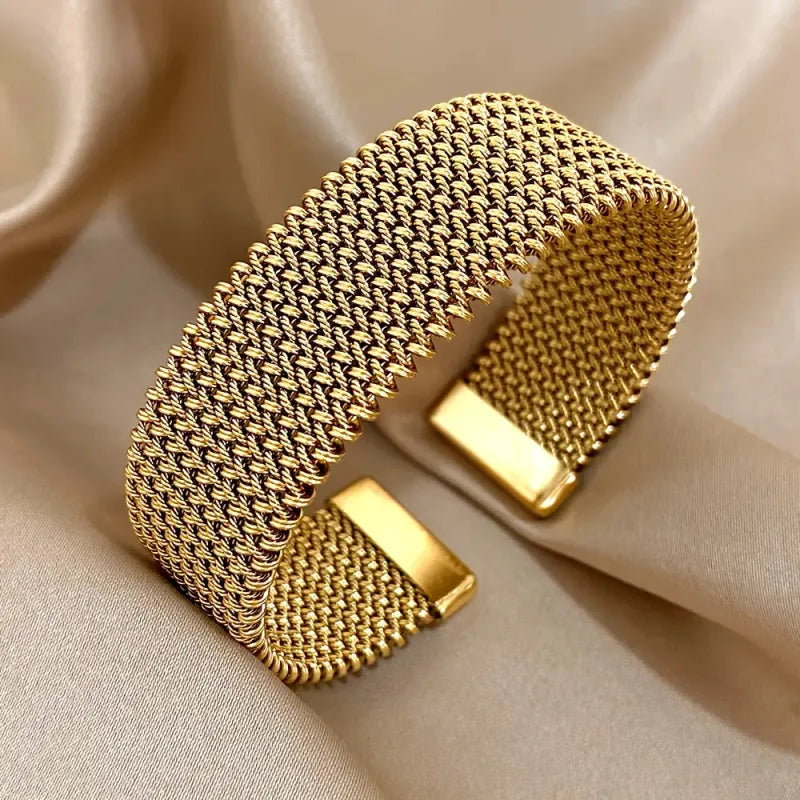 Bracelet fil torsadé acier inoxydable