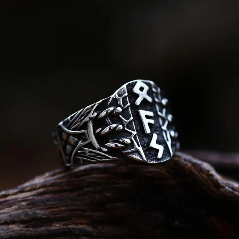 Bague Viking acier inoxydable homme